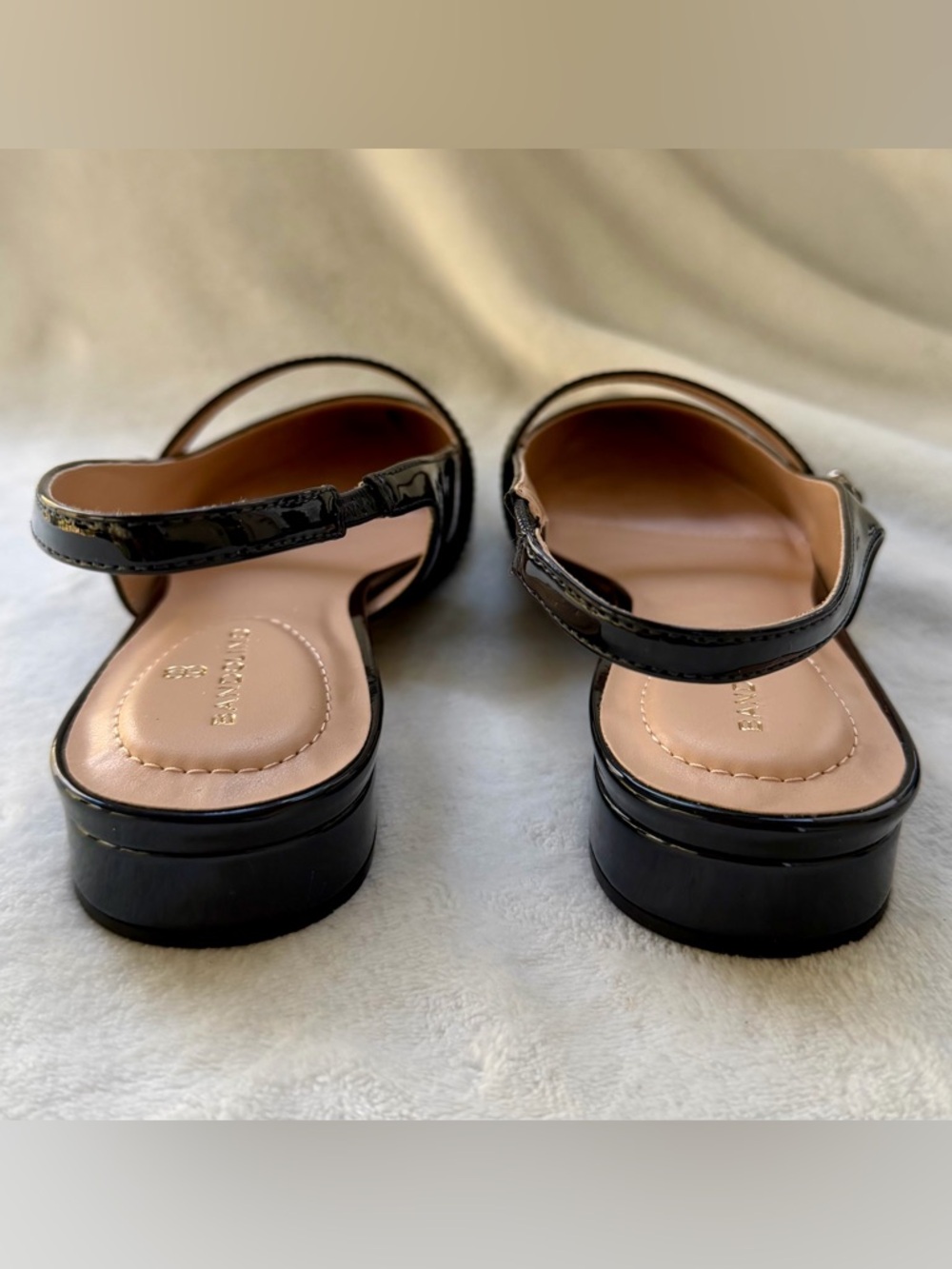 NEW Bandolino Aubriana Very Dark Navy Slingback Mary Jane Flats Point Toe Size 9 - Picture 7 of 15